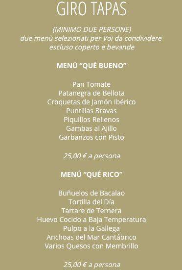 Menu di Albufera 