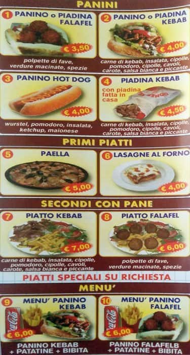 Menu di Pizza Italia 4 