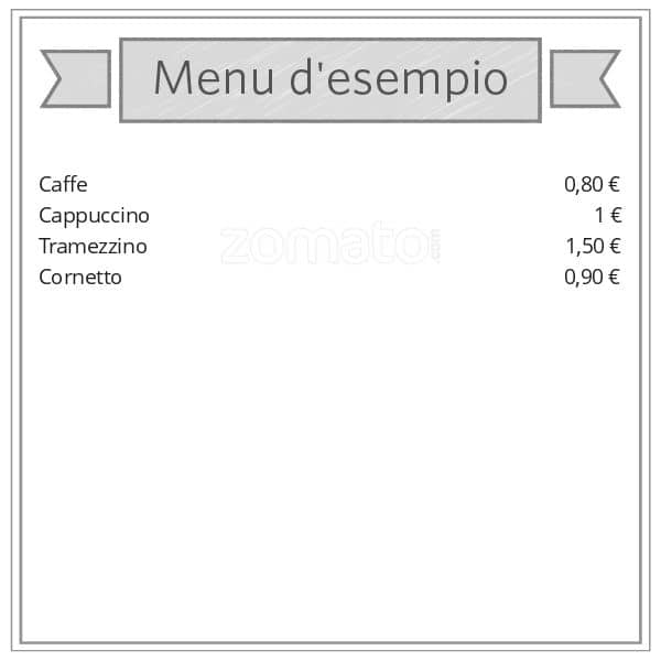 Menu di Caffetteria Kant 