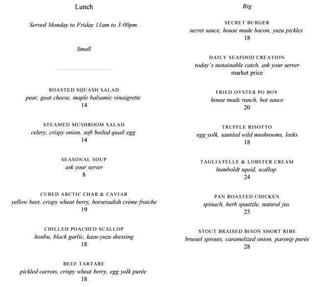 Secret Location menu