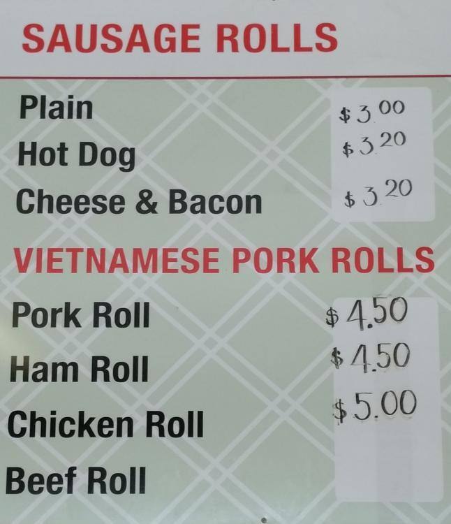 Golden Crust Bakery menu