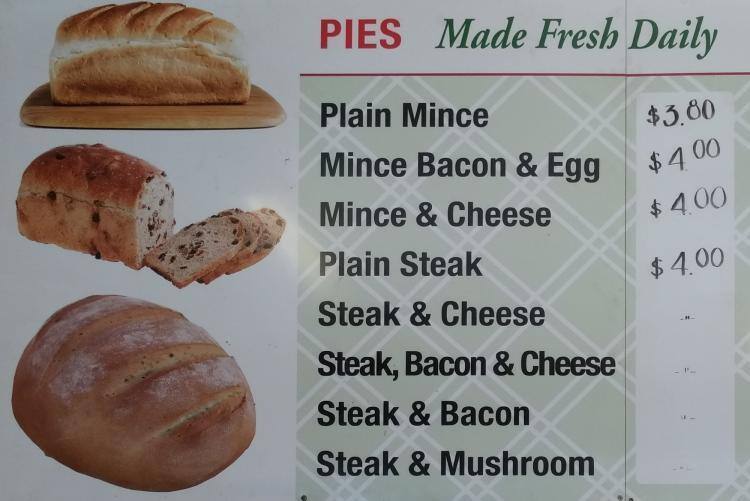Golden Crust Bakery Menu, Menu for Golden Crust Bakery, Inala, Brisbane