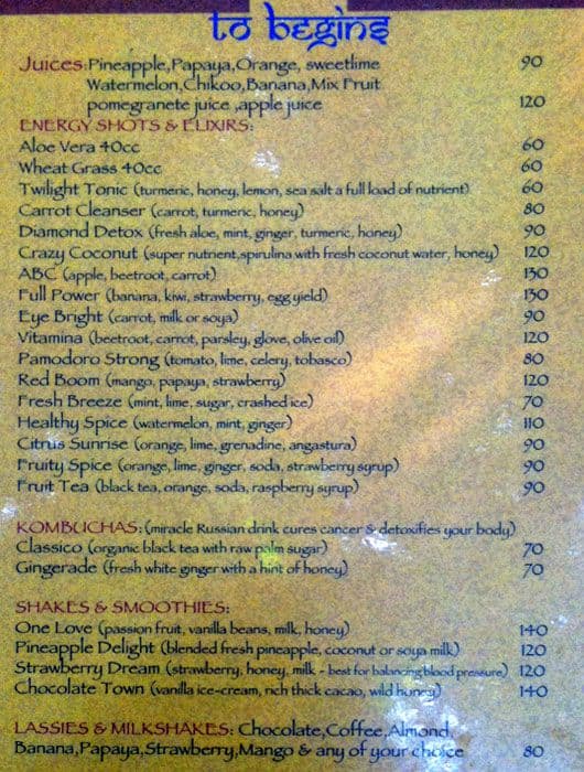 German Bakery Menu, Menu for German Bakery, Anjuna, Goa Zomato