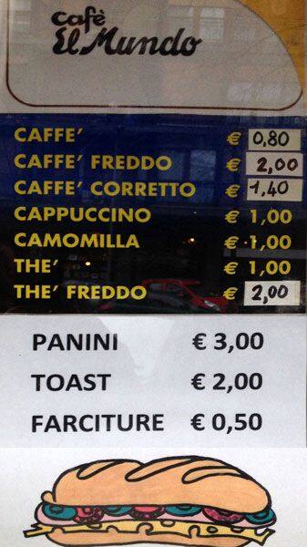 Menu di Torrital 