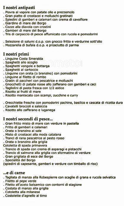 Borgo Di Mare A Milano Foto Del Menu Con Prezzi Zomato Italia