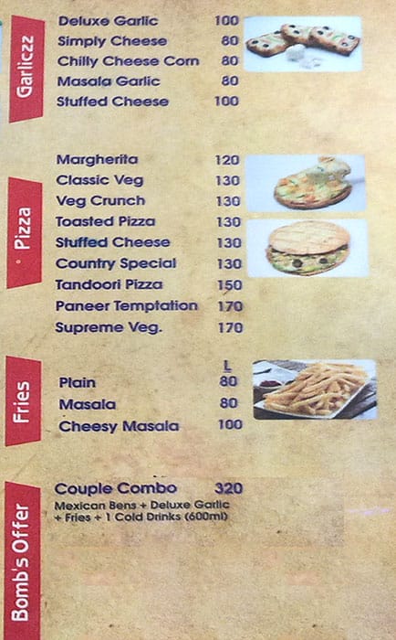 SK A1 Bombe Biriyani menu