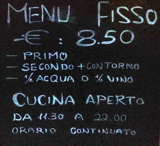 Menu di Happy Days 