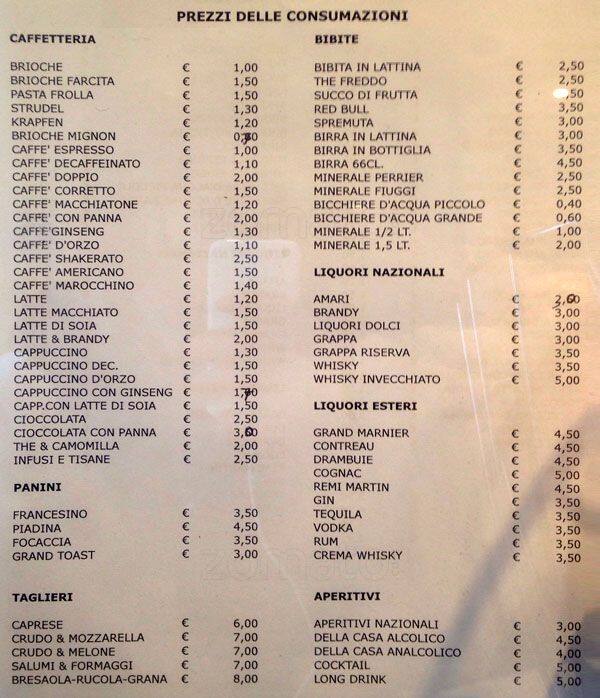 Menu di Junction Bar & Sound 