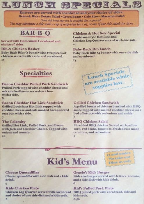 Gracie's Menu, Menu for Gracie's, Vallejo, Vallejo - Urbanspoon/Zomato