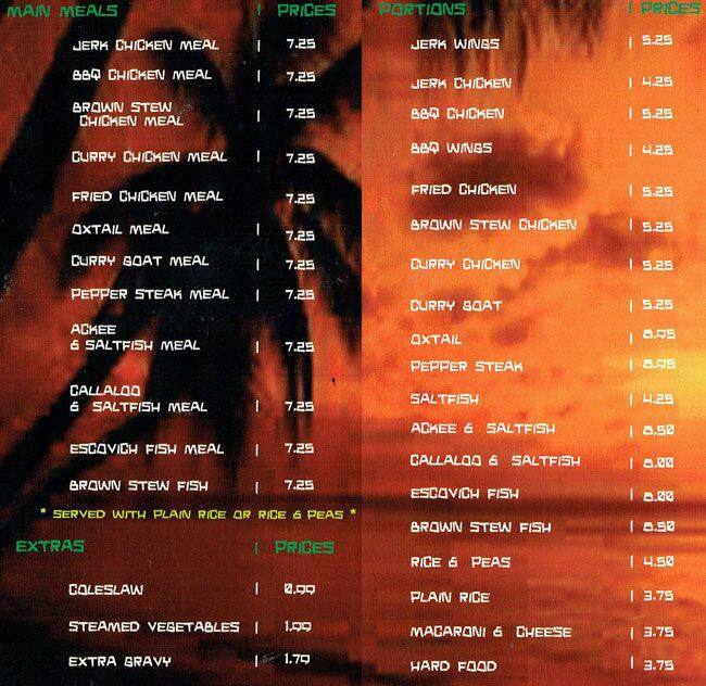 Flava menu