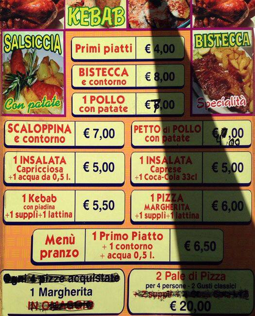 Menu di L'Angolo della Pizza 