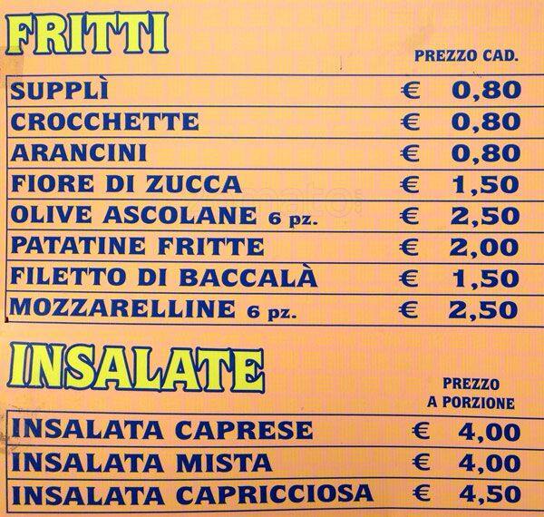 Menu di L'Angolo della Pizza 