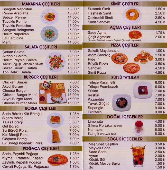 Akyol Pasta Cafe Menü, Akyol Pasta Cafe, Kağıthane Merkez, İstanbul