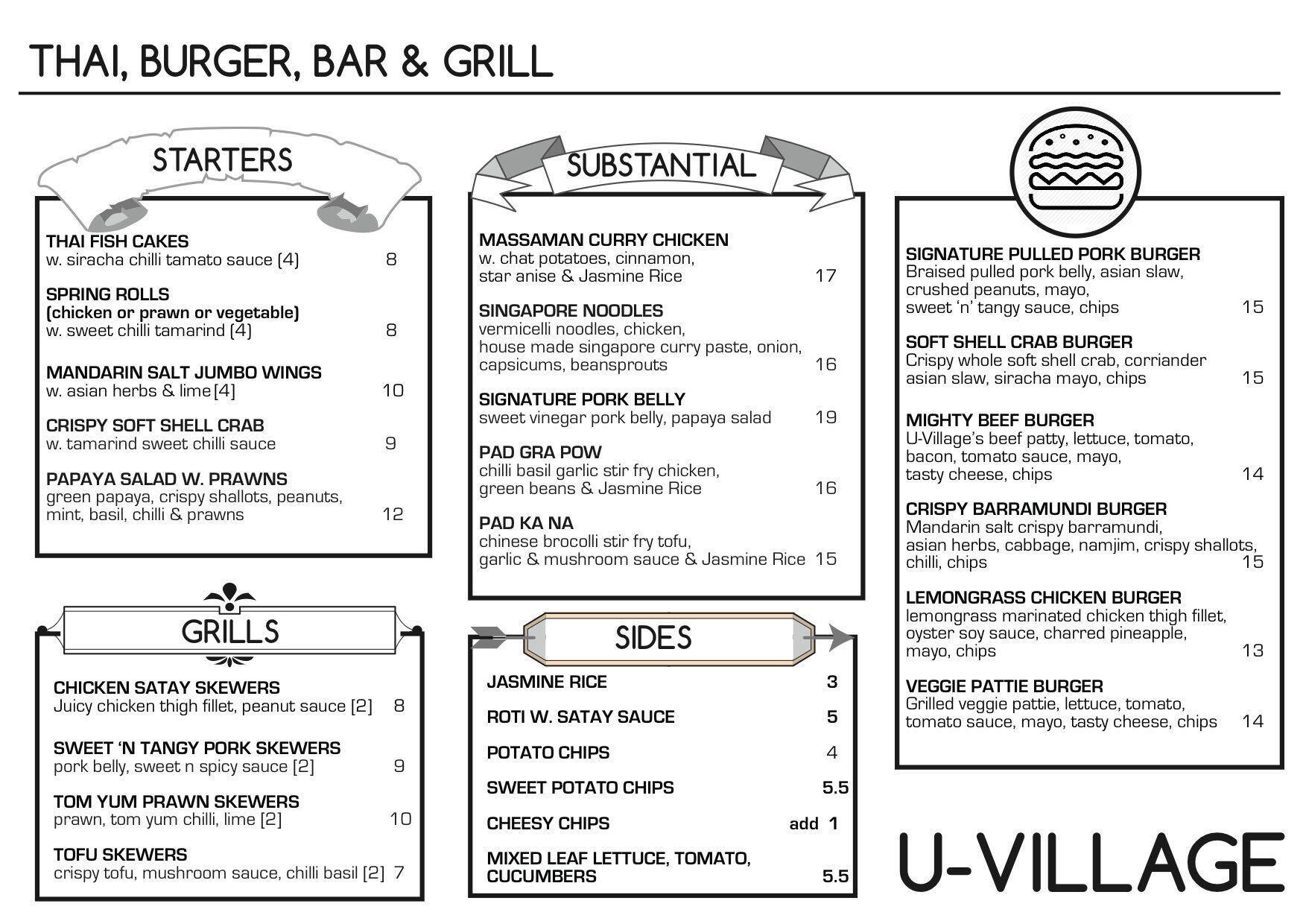 UVillage Menu, Menu for UVillage, St Kilda, Melbourne Urbanspoon/Zomato
