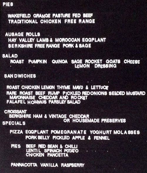 Red Door Bakery Goodwood Menu Urbanspoon/Zomato