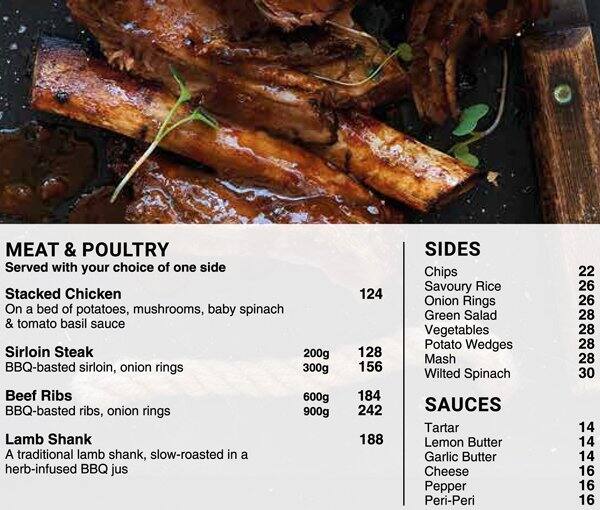 Menu at Cape Town Fish Market GrandWest restaurant, Cape Town, 41