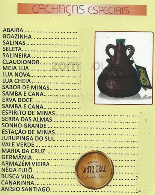 Bella Sauípe cardápio