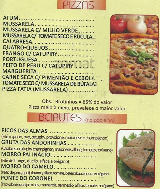 Bella Sauípe cardápio