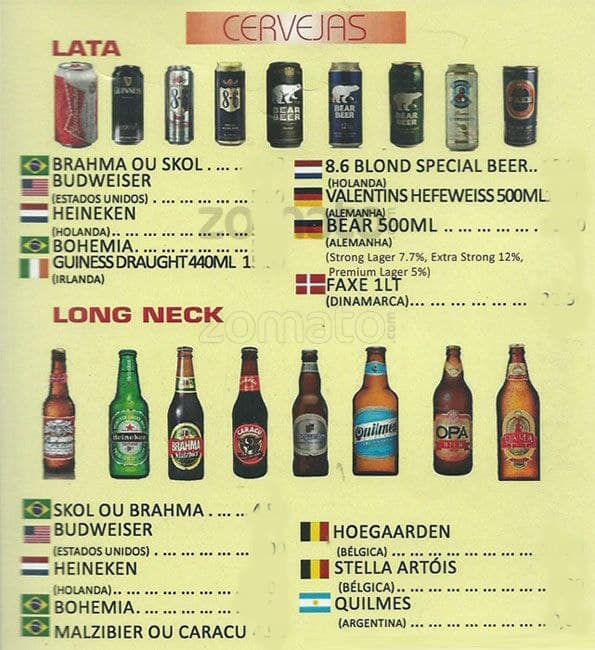 Bella Sauípe cardápio