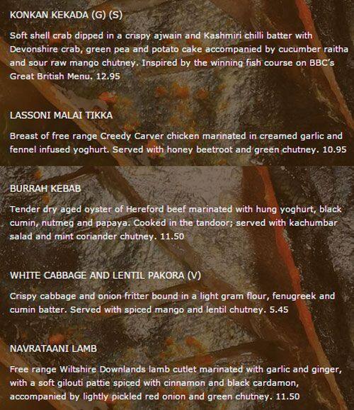 Menu at Lasan Indian Restaurant & Cocktail Bar, Birmingham, 3 4