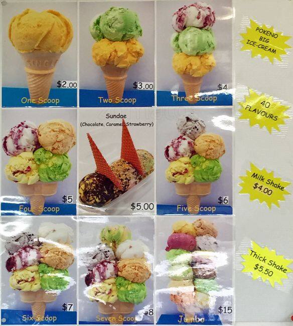 Menu at Johnson Takeaway restaurant, Pokeno