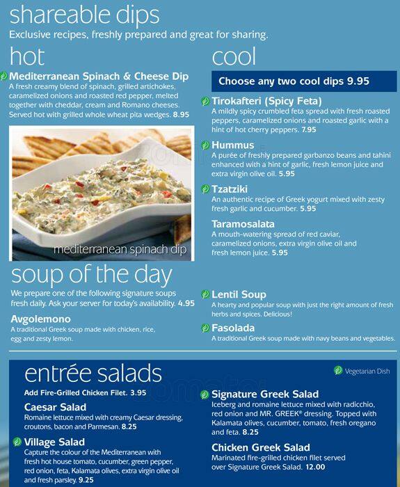 Mr. Greek Menu, Menu for Mr. Greek, The Danforth, Toronto Urbanspoon