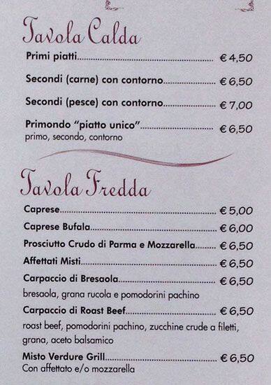 Menu di IQOS PARTNER - Max cafè Washington 88, Milano 