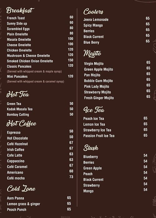 Menu of Butlerz - Bake House, Ranjit Avenue, Amritsar
