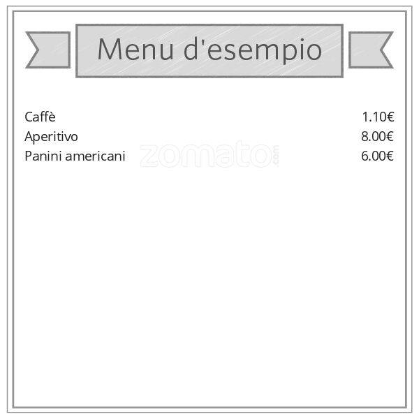 Menu di Convitto Bar 