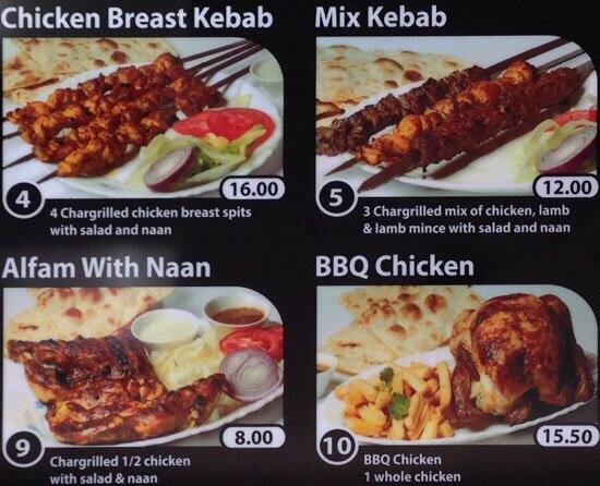 Carta de Safa Kebab