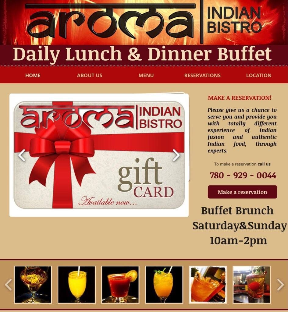 Aroma Indian Bistro Menu, Menu for Aroma Indian Bistro, Beaumont