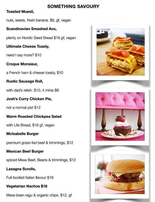 Proof is in the Pudding Menu, Menu for Proof is in the Pudding, South