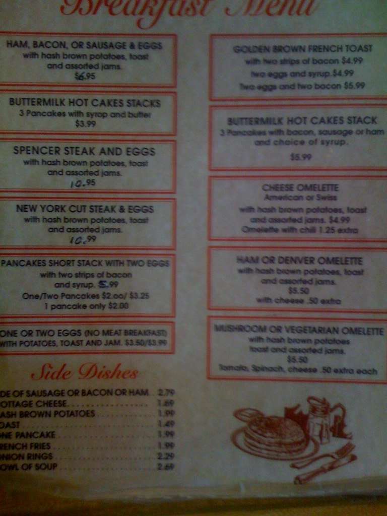 Bobby's Coffee Shop Menu, Menu for Bobby's Coffee Shop, Woodland Hills