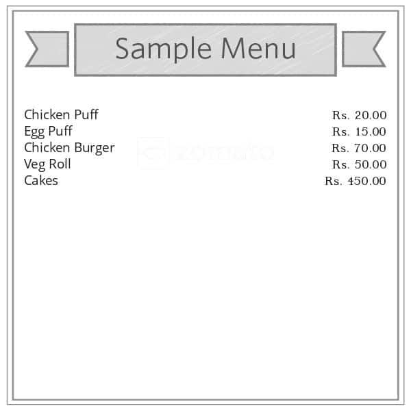 Al Mansoor Bakery menu