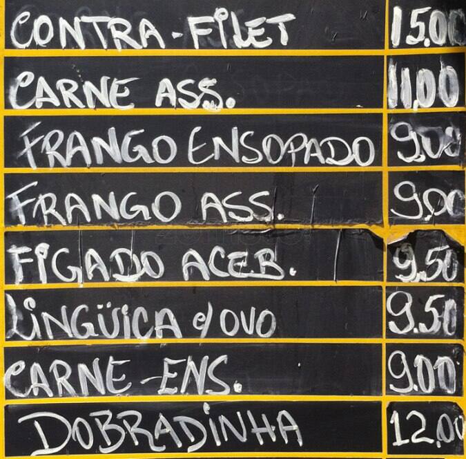 Café E Bar Da Maia cardápio