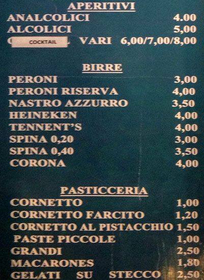 Menu di It-Food & Drink 