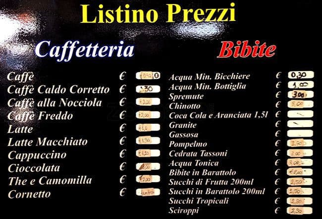 Menu di It-Food & Drink 