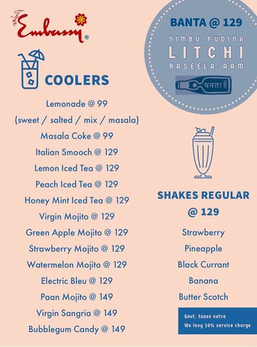 Cilantro leaf menu
