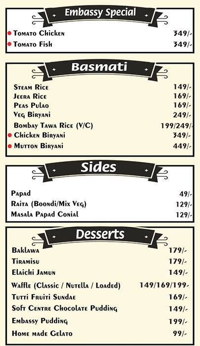 Cilantro leaf menu