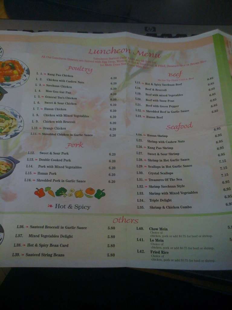 Little Szechuan Chinese Menu Menu For Little Szechuan Chinese