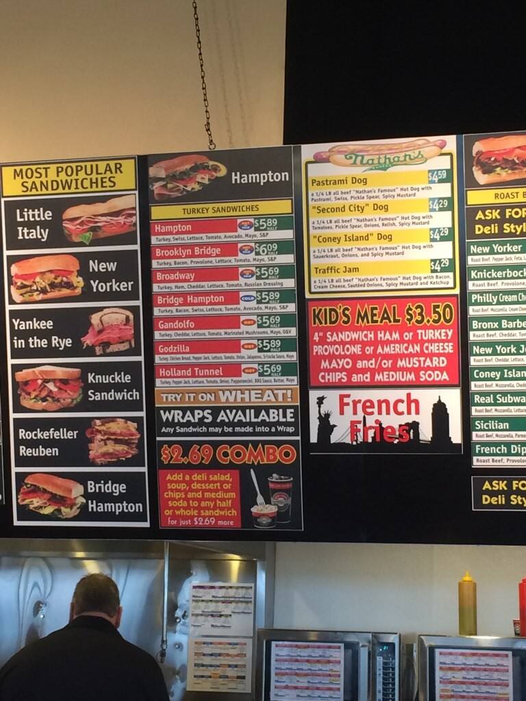 Gandolfo S New York Delicatessen Menu