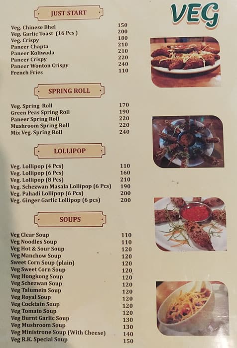 Menu at R.K. Restaurant, Thane
