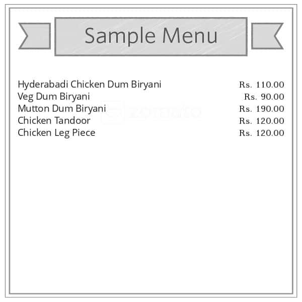 Menu of Maharaja Biryani, Hadapsar, Pune