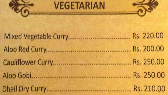 Testa Bake House menu