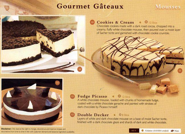 Menu At Chateau Gateaux Desserts Sandton Shop 16