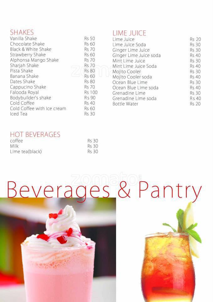 Menu at Fresh Bakers, Kochi, Near