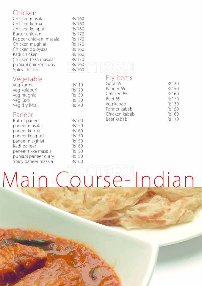 Menu at Fresh Bakers, Kochi, Near