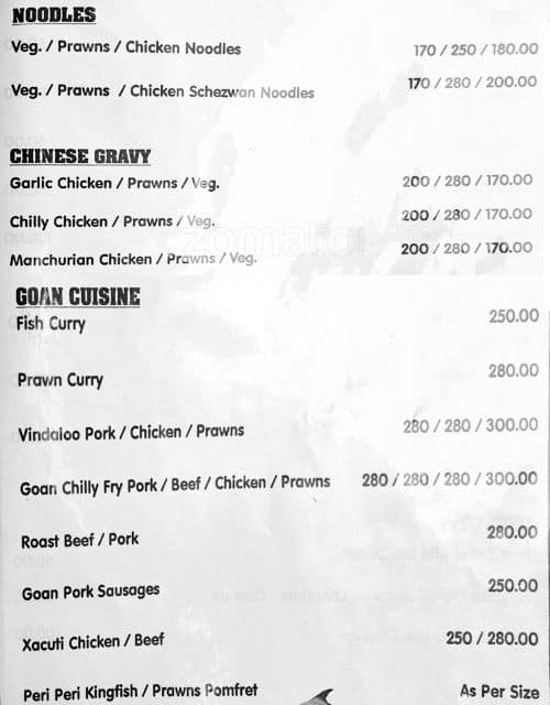 21 Coconuts menu