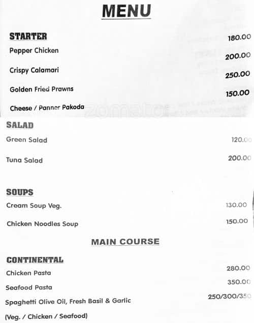 21 Coconuts menu