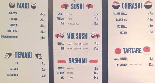 Menu di Fluid Fresh 